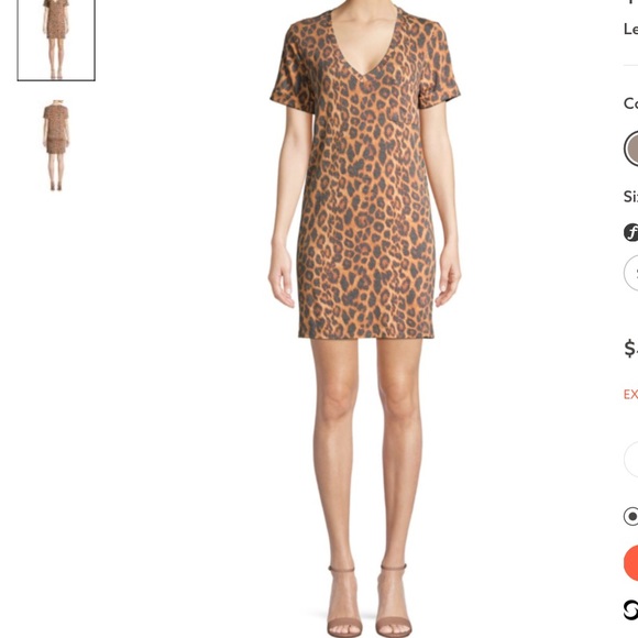 Tresics Dresses & Skirts - leopard print mini shift dress